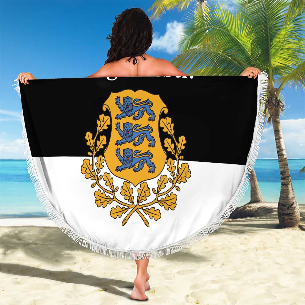 Personalized Estonia Flag Day 4 June Beach Blanket Elagu Esti!