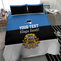 Personalized Estonia Flag Day 4 June Bedding Set Elagu Esti!