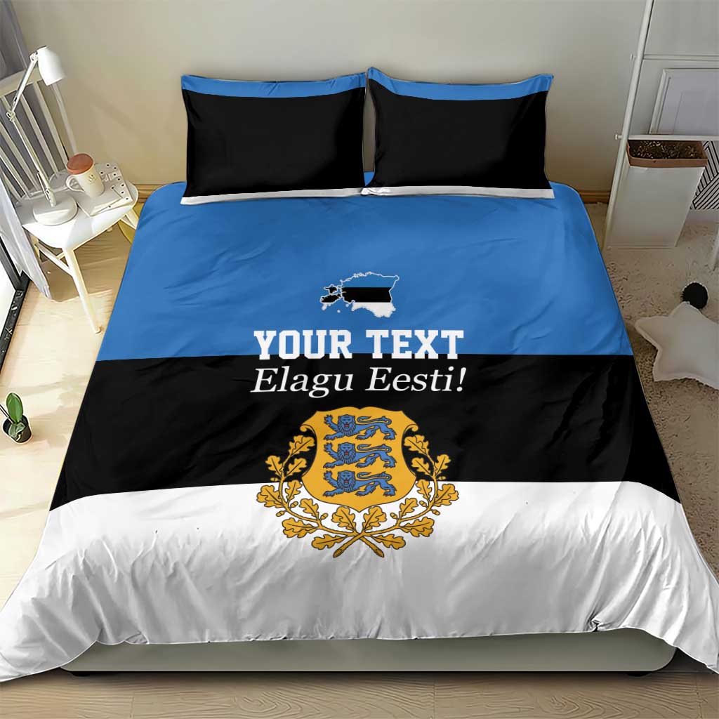 Personalized Estonia Flag Day 4 June Bedding Set Elagu Esti!