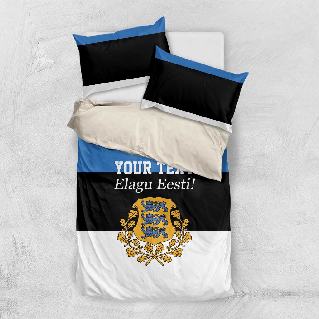 Personalized Estonia Flag Day 4 June Bedding Set Elagu Esti!