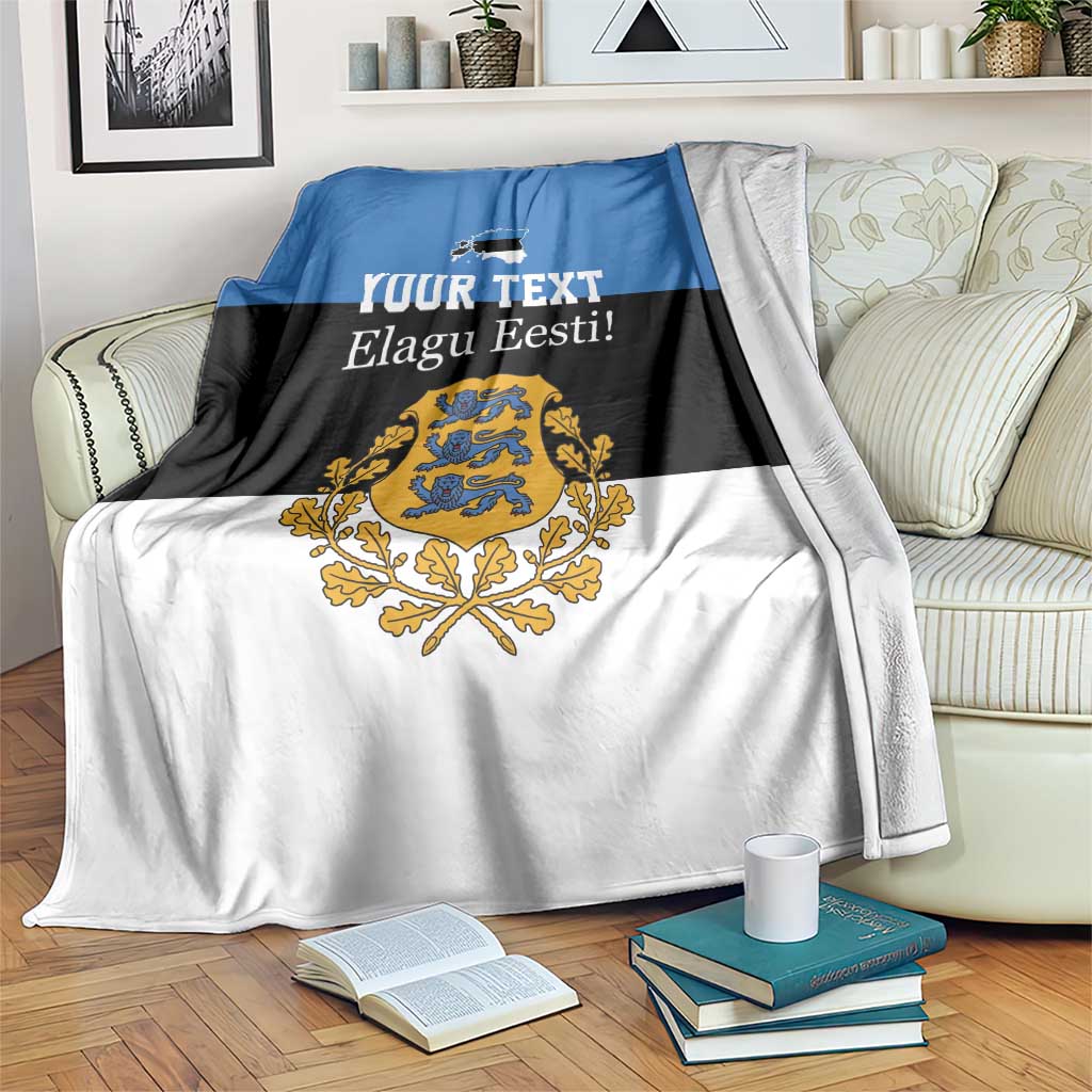 Personalized Estonia Flag Day 4 June Blanket Elagu Esti!