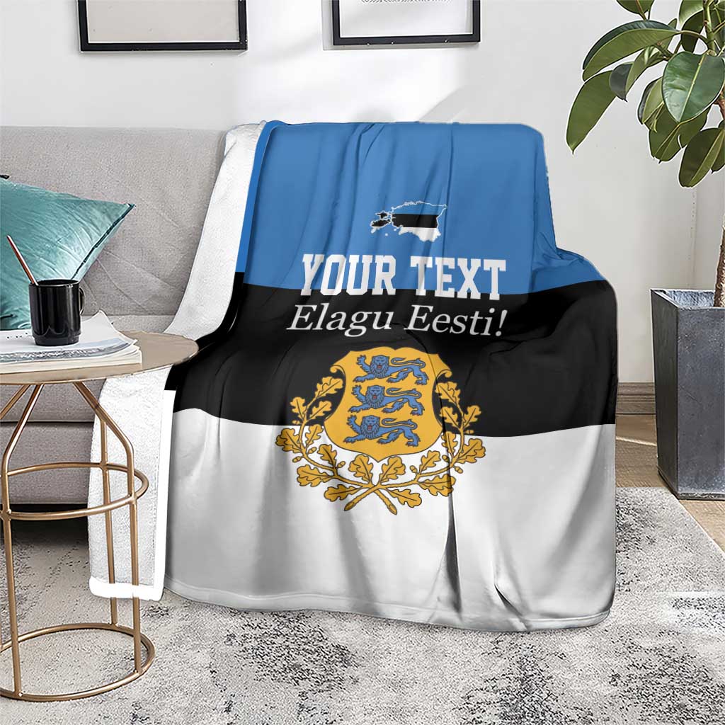 Personalized Estonia Flag Day 4 June Blanket Elagu Esti!