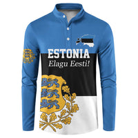 Personalized Estonia Flag Day 4 June Button Sweatshirt Elagu Esti!