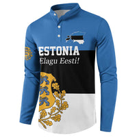 Personalized Estonia Flag Day 4 June Button Sweatshirt Elagu Esti!