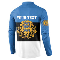 Personalized Estonia Flag Day 4 June Button Sweatshirt Elagu Esti!