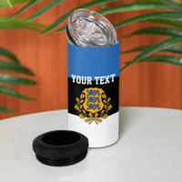 Personalized Estonia Flag Day 4 June 4 in 1 Can Cooler Tumbler Elagu Esti!