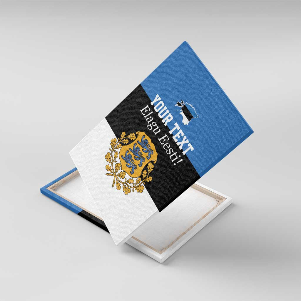 Personalized Estonia Flag Day 4 June Canvas Wall Art Elagu Esti!