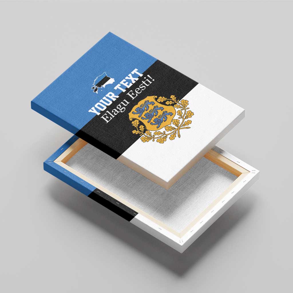 Personalized Estonia Flag Day 4 June Canvas Wall Art Elagu Esti!