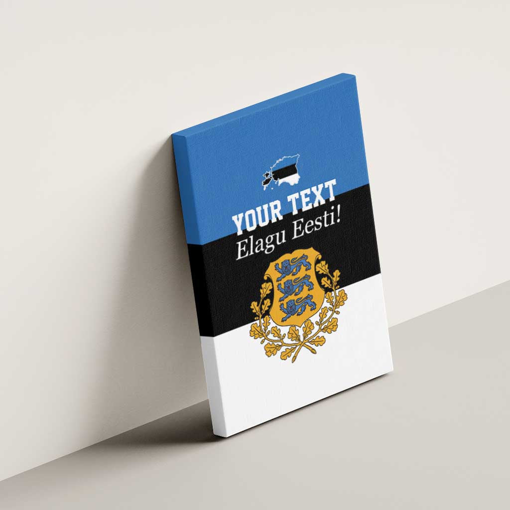 Personalized Estonia Flag Day 4 June Canvas Wall Art Elagu Esti!