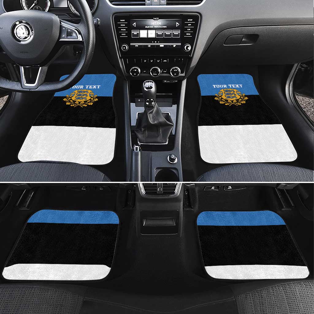 Personalized Estonia Flag Day 4 June Car Mats Elagu Esti!