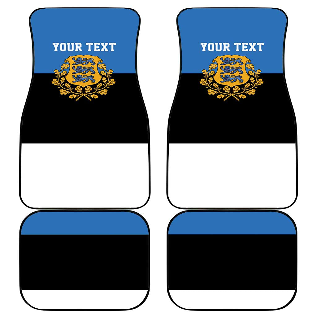 Personalized Estonia Flag Day 4 June Car Mats Elagu Esti!