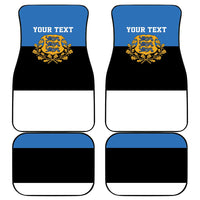 Personalized Estonia Flag Day 4 June Car Mats Elagu Esti!
