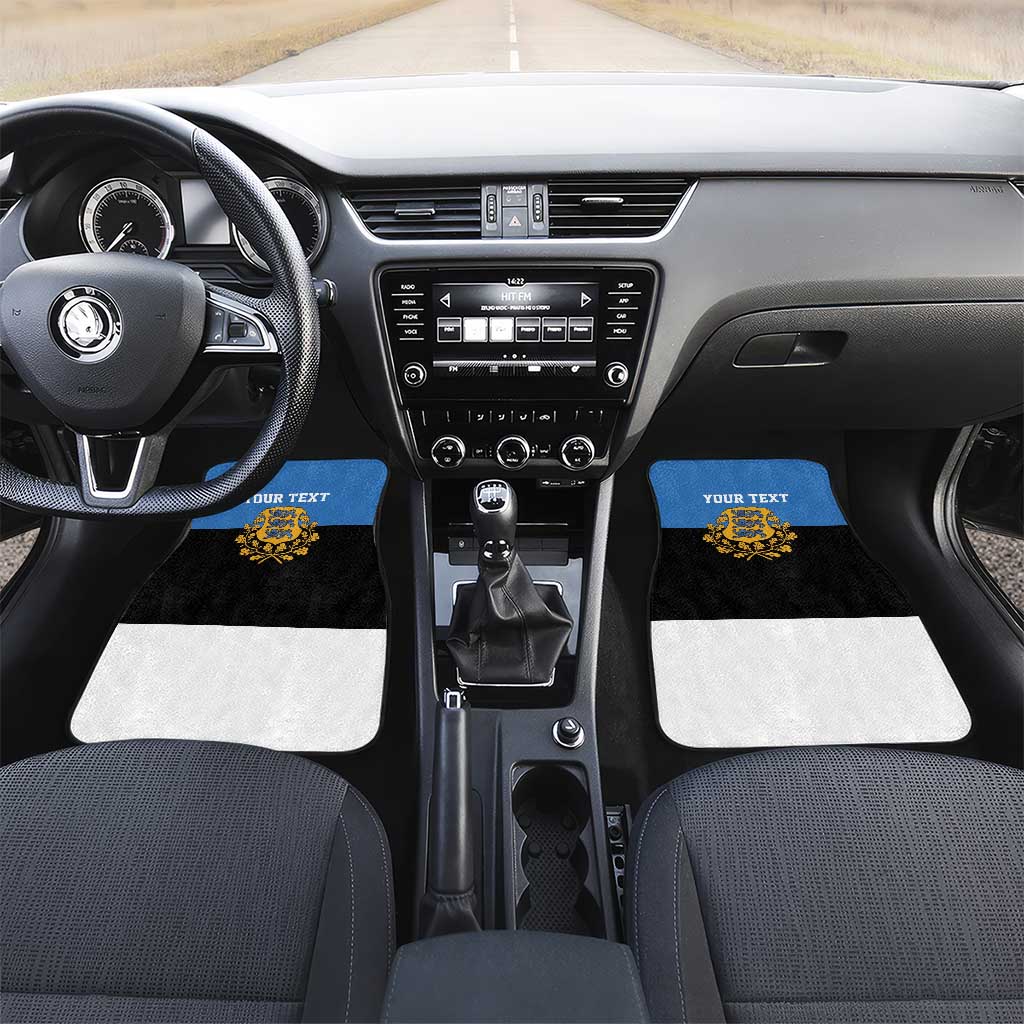 Personalized Estonia Flag Day 4 June Car Mats Elagu Esti!