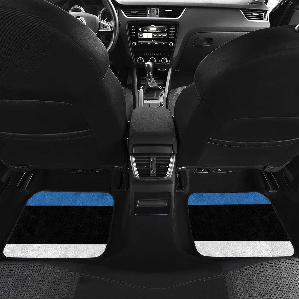 Personalized Estonia Flag Day 4 June Car Mats Elagu Esti!