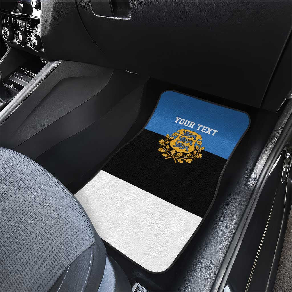 Personalized Estonia Flag Day 4 June Car Mats Elagu Esti!