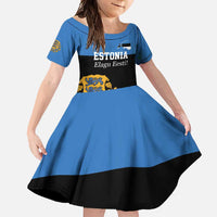 Personalized Estonia Flag Day 4 June Family Matching Mermaid Dress and Hawaiian Shirt Elagu Esti!