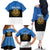 Personalized Estonia Flag Day 4 June Family Matching Off The Shoulder Long Sleeve Dress and Hawaiian Shirt Elagu Esti!