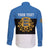 Personalized Estonia Flag Day 4 June Family Matching Off The Shoulder Long Sleeve Dress and Hawaiian Shirt Elagu Esti!
