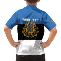 Personalized Estonia Flag Day 4 June Family Matching Off Shoulder Short Dress and Hawaiian Shirt Elagu Esti!