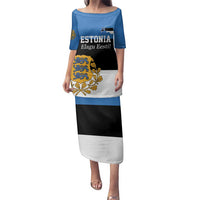 Personalized Estonia Flag Day 4 June Family Matching Puletasi and Hawaiian Shirt Elagu Esti!