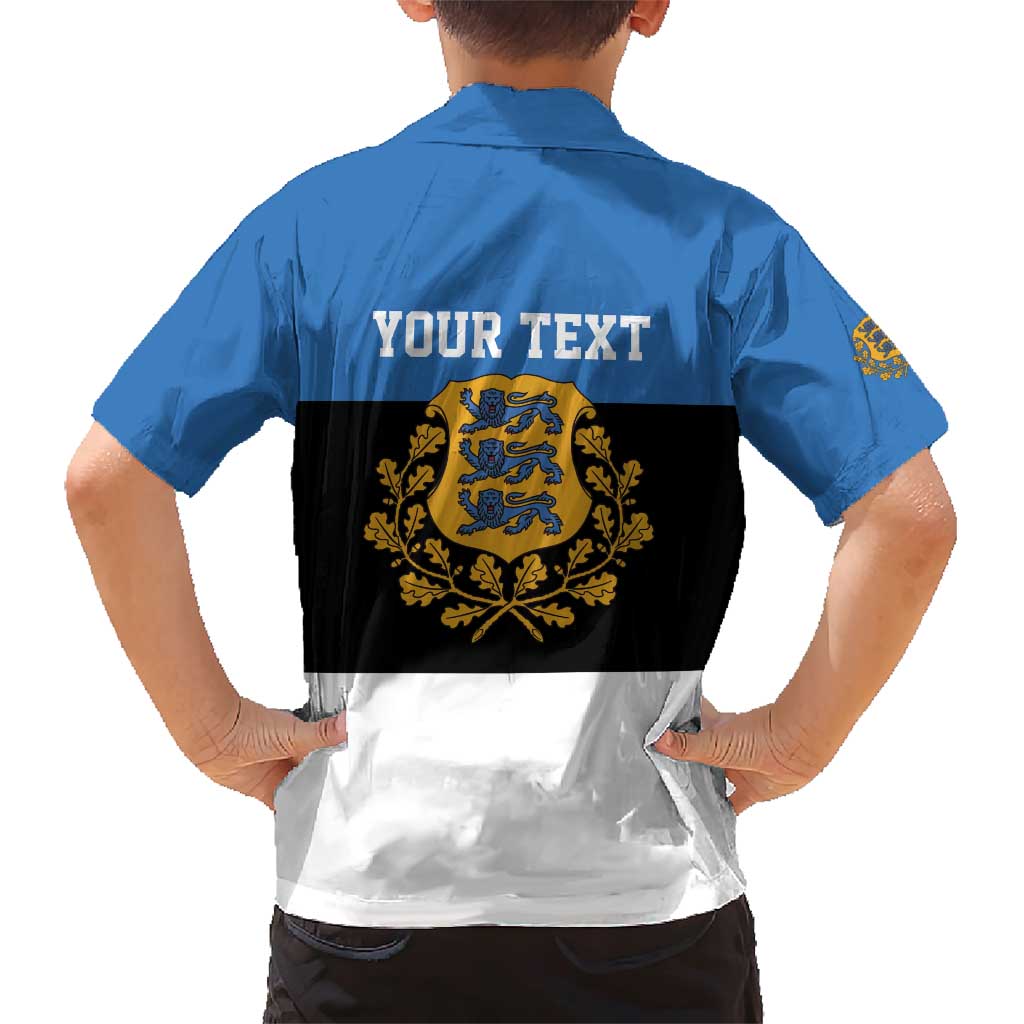 Personalized Estonia Flag Day 4 June Family Matching Short Sleeve Bodycon Dress and Hawaiian Shirt Elagu Esti!
