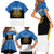 Personalized Estonia Flag Day 4 June Family Matching Short Sleeve Bodycon Dress and Hawaiian Shirt Elagu Esti!