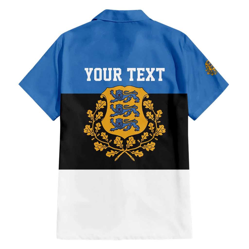 Personalized Estonia Flag Day 4 June Family Matching Short Sleeve Bodycon Dress and Hawaiian Shirt Elagu Esti!