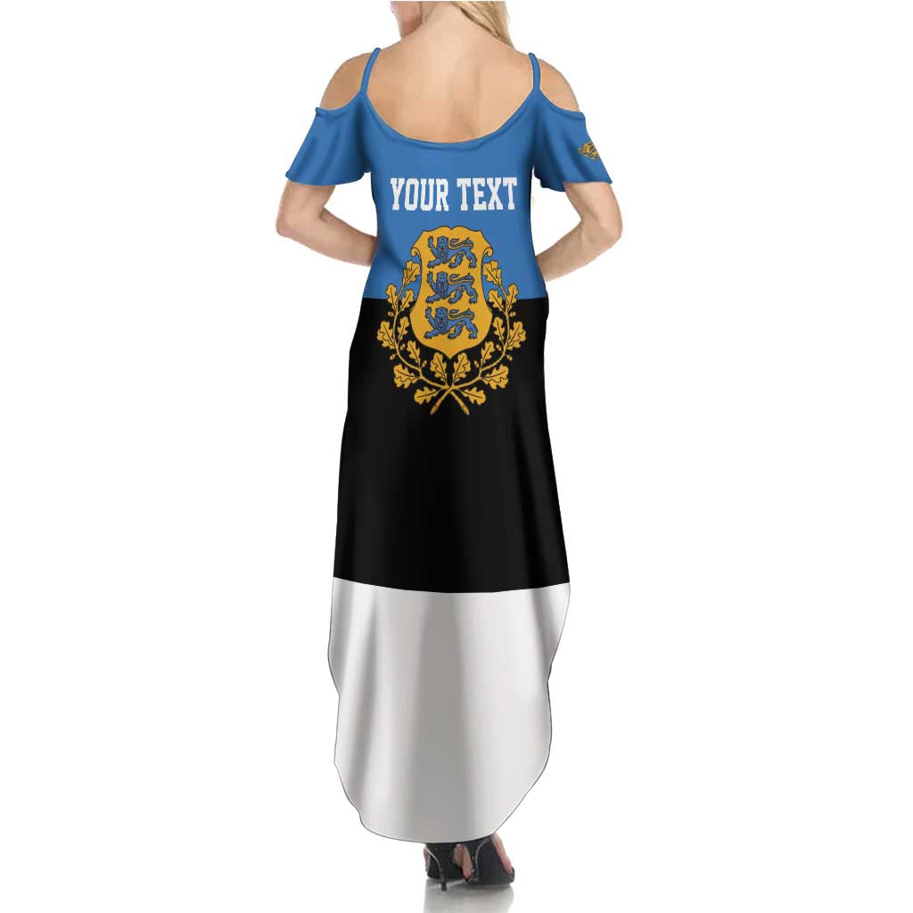 Personalized Estonia Flag Day 4 June Family Matching Summer Maxi Dress and Hawaiian Shirt Elagu Esti!