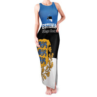 Personalized Estonia Flag Day 4 June Family Matching Tank Maxi Dress and Hawaiian Shirt Elagu Esti!