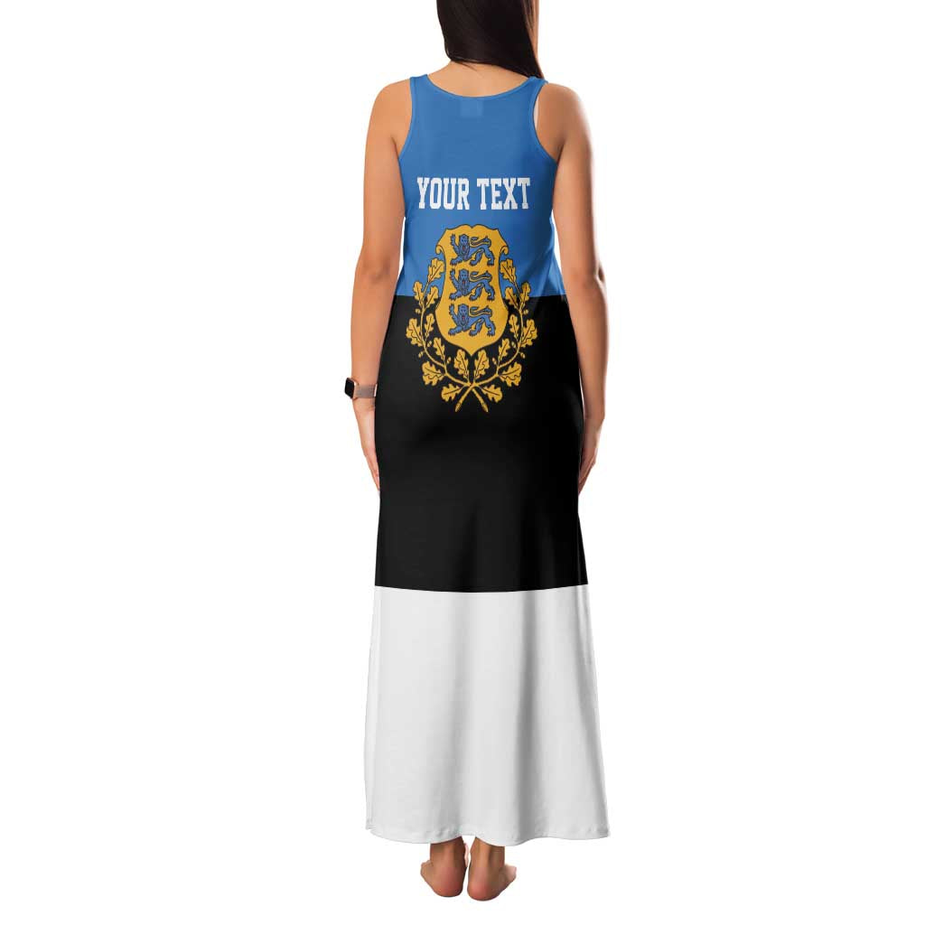 Personalized Estonia Flag Day 4 June Family Matching Tank Maxi Dress and Hawaiian Shirt Elagu Esti!