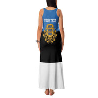Personalized Estonia Flag Day 4 June Family Matching Tank Maxi Dress and Hawaiian Shirt Elagu Esti!
