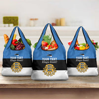 Personalized Estonia Flag Day 4 June Grocery Bag Elagu Esti!
