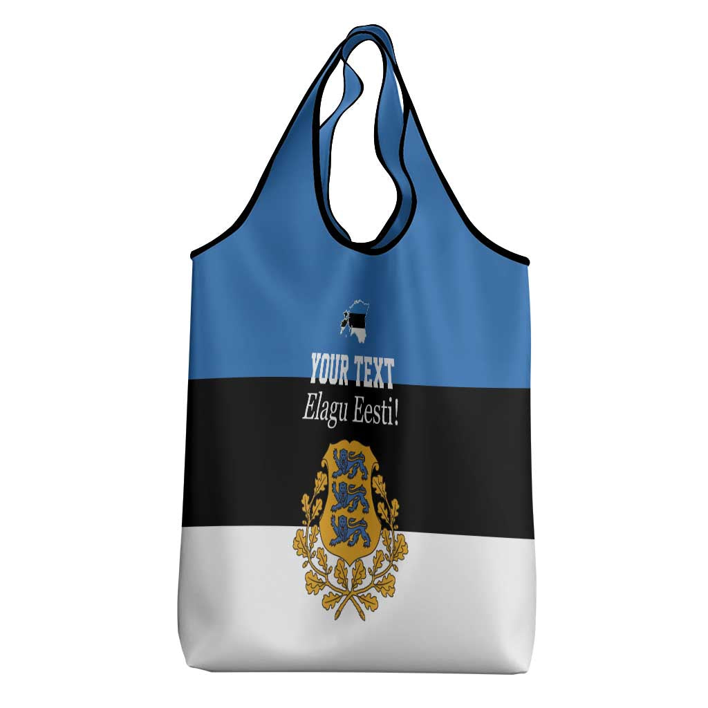 Personalized Estonia Flag Day 4 June Grocery Bag Elagu Esti!