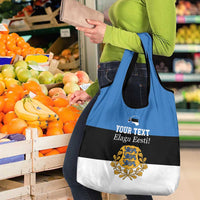Personalized Estonia Flag Day 4 June Grocery Bag Elagu Esti!