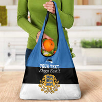 Personalized Estonia Flag Day 4 June Grocery Bag Elagu Esti!