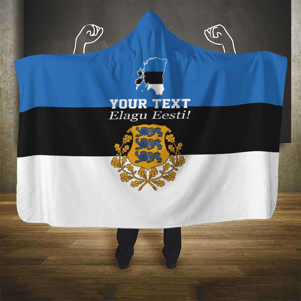 Personalized Estonia Flag Day 4 June Hooded Blanket Elagu Esti!
