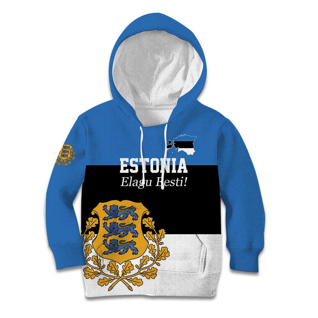 Personalized Estonia Flag Day 4 June Kid Hoodie Elagu Esti!