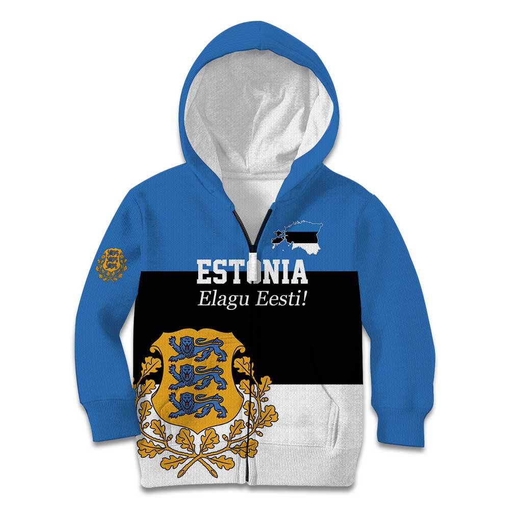 Personalized Estonia Flag Day 4 June Kid Hoodie Elagu Esti!