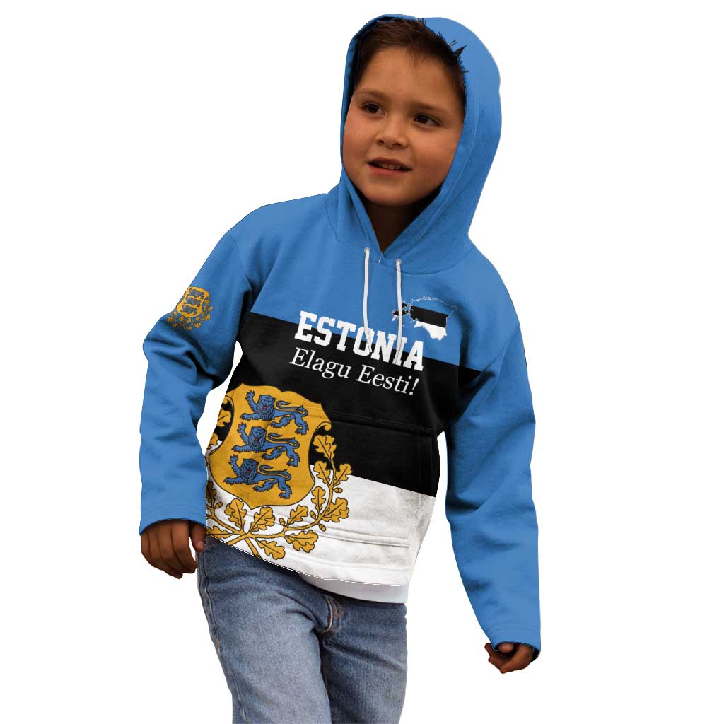 Personalized Estonia Flag Day 4 June Kid Hoodie Elagu Esti!