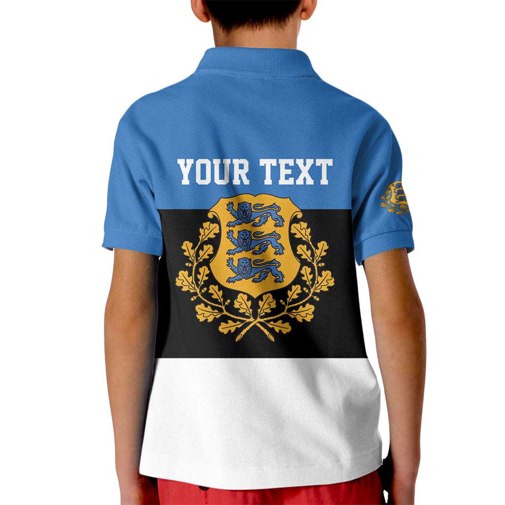 Personalized Estonia Flag Day 4 June Kid Polo Shirt Elagu Esti!