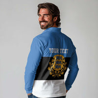 Personalized Estonia Flag Day 4 June Long Sleeve Polo Shirt Elagu Esti!