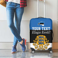 Personalized Estonia Flag Day 4 June Luggage Cover Elagu Esti!