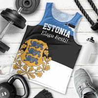 Personalized Estonia Flag Day 4 June Men Tank Top Elagu Esti!
