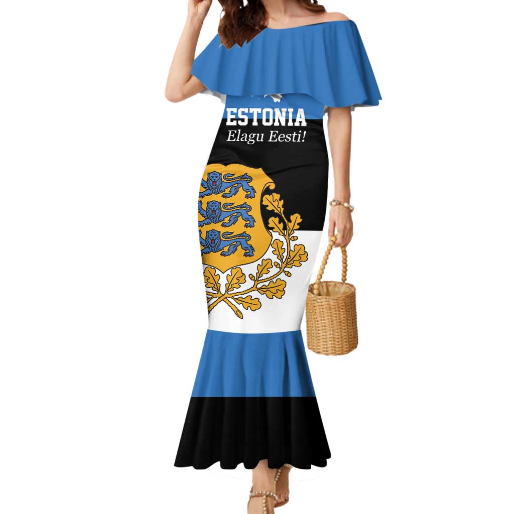 Personalized Estonia Flag Day 4 June Mermaid Dress Elagu Esti!