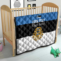 Personalized Estonia Flag Day 4 June Quilt Elagu Esti!