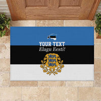 Personalized Estonia Flag Day 4 June Rubber Doormat Elagu Esti!