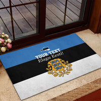 Personalized Estonia Flag Day 4 June Rubber Doormat Elagu Esti!