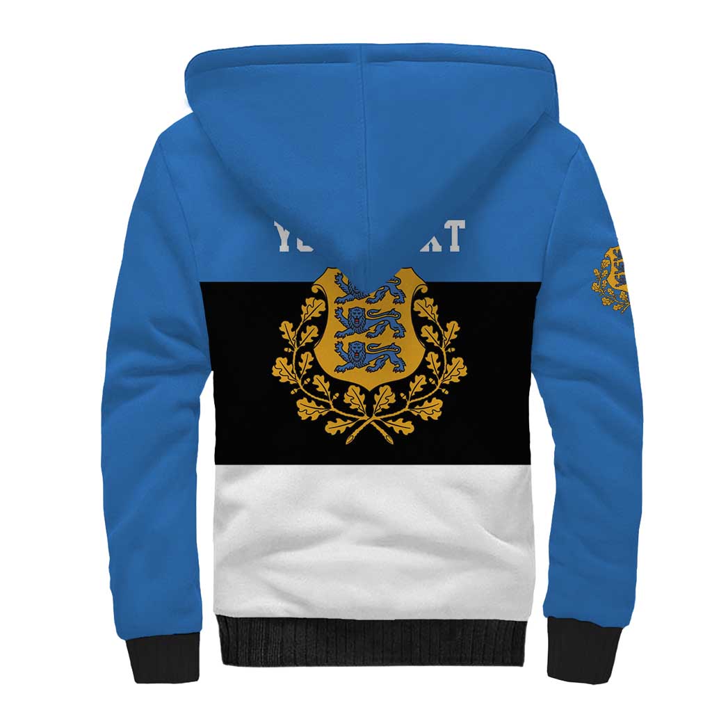 Personalized Estonia Flag Day 4 June Sherpa Hoodie Elagu Esti!