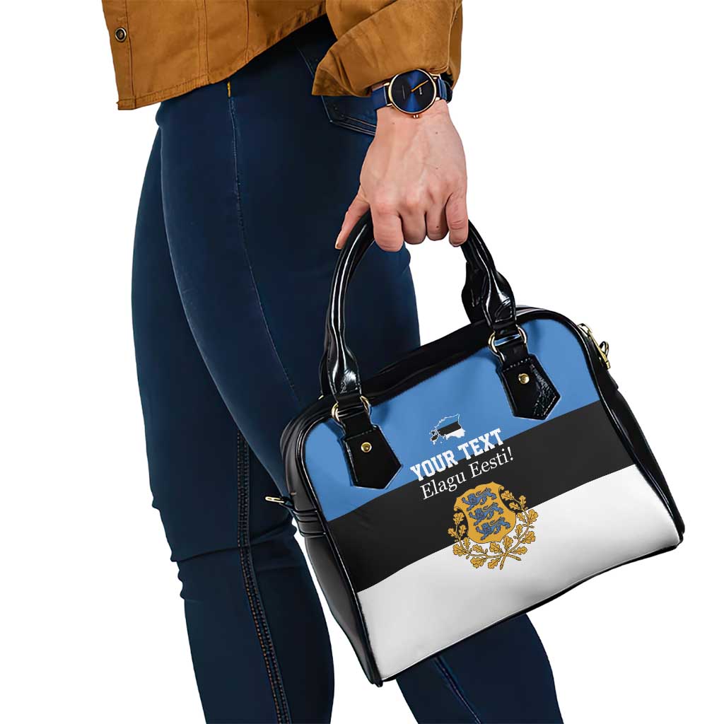 Personalized Estonia Flag Day 4 June Shoulder Handbag Elagu Esti!