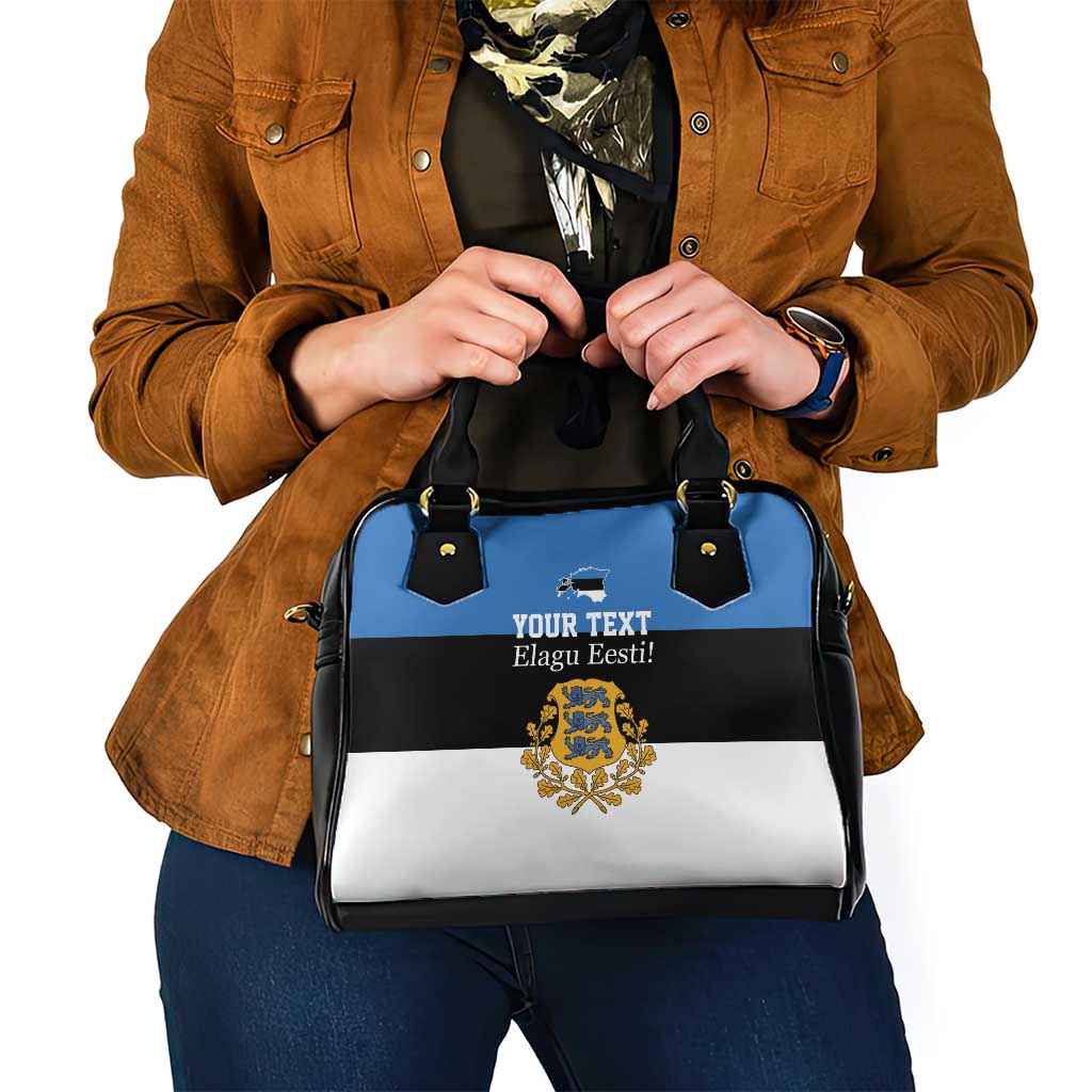 Personalized Estonia Flag Day 4 June Shoulder Handbag Elagu Esti!